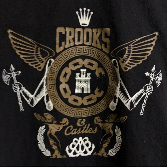 Crooks & Castles Black T-Shirt | Small - Picture 2 of 5